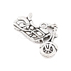 Tibetan Style Zinc Alloy Motorcycle Pendants TIBEP-R334-346AS-RS-3