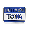 Rectangle with Word Aolly Brooch X-JEWB-M024-03B-A-1