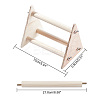 Wooden Parrot Standing frame DIY-WH0190-39-3