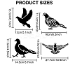 1 Set PET Hollow Out Drawing Painting Stencils DIY-MA0004-33B-2