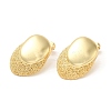 Real 18K Gold Plated Brass Stud Earrings EJEW-G382-10A-G-2