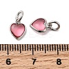 Brass Pave Cubic Zirconia Pendants KK-Z137-21P-04-3