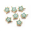 Brass Enamel Links KK-F783-16G-1