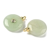 Dyed Natural White Jade Pendants G-H328-08G-A11-2