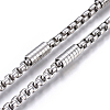 Tarnish Resistant 304 Stainless Steel Box Chains STAS-P219-01-1