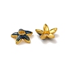 Alloy Enamel Beads Caps FIND-G074-02F-2