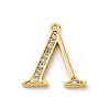 Rack Plating Brass Micro Pave Cubic Zirconia Pendant KK-H449-76G-24-1