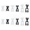 72Pcs 6 Styles Polyester Garment Hook and Eye FIND-DC0005-57-8
