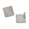 304 Stainless Steel Stud Earrings Findings EJEW-R151-01P-04-2