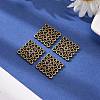 Tibetan Style Filigree Links TIBEP-EA166YKG-AB-LF-4