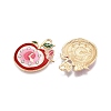 Rack Plating Alloy Enamel Pendants ENAM-N056-423-2