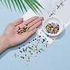 24 Colors 8/0 Glass Seed Beads SEED-X0052-02-3mm-4