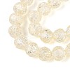 Transparent Crackle Glass Beads Strands GLAA-N053-10mm-10-3