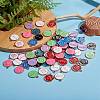 72Pcs 9 Colors Alloy Enamel Pendants ENAM-SZ0001-79A-02-5