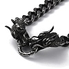 Ion Plating(IP) 304 Stainless Steel Diamond Cut Curb Chain Necklaces NJEW-P288-02AS-2