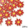 20Pcs Eco-Friendly Alloy Enamel Pendants ENAM-YW0005-85A-1