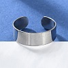 Non-Tarnish 304 Stainless Steel Cuff Rings X-STAS-T045-22A-P-4