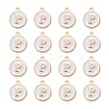 Golden Plated Alloy Charms X-ENAM-S118-01P-2