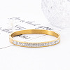 201 Stainless Steel Rhinestone Hinged Bangles for Women LS-PW-WGDDB51-02-2