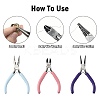 3Pcs 3 Styles 45# Steel Jewelry Pliers PT-FS0001-01-2