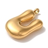 Ion Plating(IP) 304 Stainless Steel Pendants STAS-M017-08G-14-2