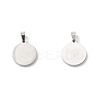 304 Stainless Steel with White Shell Pendants STAS-G268-01M-P-4