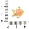 304 Stainless Steel Enamel Pendants STAS-B085-38G-02-3