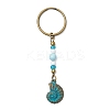 10Pcs Alloy Ocean Theme Pendant Keychains KEYC-JKC01225-01-S-1