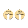 Ion Plating(IP) 201 Stainless Steel Pendant STAS-B027-18G-2