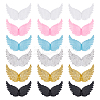 36Pcs 6 Colors Plastic Angel Wings Ornament DIY-AR0002-99B-1