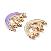 Alloy Enamel Pendants ENAM-S022-02A-2