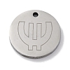 201 Stainless Steel Pendants STAS-Q342-28P-1