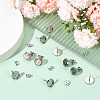 50Pcs 304 Stainless Steel Stud Earring Settings STAS-BBC0004-42-4