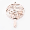 Zinc Alloy Links X-PALLOY-WH0036-02RG-1