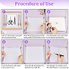 Square Transparent Acrylic Flower Press Plates DIY-BC0012-68-4