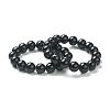 Round Glass Beads Stretch Bracelets for Teen Girl Women BJEW-A117-E-21-1