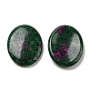 Natural Ruby Worry Stone for Anxiety Therapy G-B036-01O-2