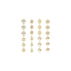 48Pcs 8 Styles Rack Plating Alloy Charms FIND-DC0002-78-8