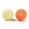 Rubberized Style Imitated Silicone Acrylic Beads MACR-T048-01B-07-2
