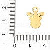 Christmas 304 Stainless Steel Enamel Pendants STAS-I356-02G-02-3