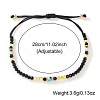 Glass & Brass Beads Braided Bracelets XO9913-2-2