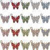 40Pcs 10 Colors Alloy Pendants FIND-FH0003-79-1