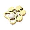 304 Stainless Steel Enamel Pendants STAS-I336-25G-2