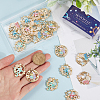 24Pcs 6 Styles Rack Plating Alloy Enamel Pendants FIND-SC0012-32-3