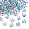 60G Baking Paint Transparent Glass Bead Caps DGLA-YW0001-63G-1
