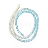 Transparent Gradient Color Glass Beads Strands X1-GLAA-H021-01B-23-4