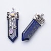 Natural Lapis Lazuli Big Pointed Pendants G-F340-05I-2