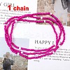 Glass Seed Rondelle Beaded Waist Beads WGC6815-06-1