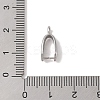 Non-Tarnish 304 Stainless Steel Ice Pick Pinch Bails STAS-Z058-01P-06-3