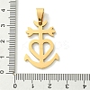 201 Stainless Steel Pendants STAS-U003-11G-3
